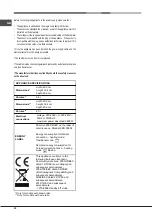 Preview for 20 page of Hotpoint FT 820.1 /HA S Operating Instructions Manual