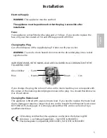 Preview for 5 page of Hotpoint FZA30 Instructions For Installation And Use Manual