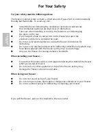 Preview for 2 page of Hotpoint FZA50 Instructions For Installation And Use Manual