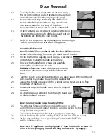 Preview for 15 page of Hotpoint FZA50 Instructions For Installation And Use Manual