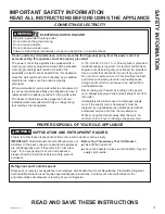 Preview for 3 page of Hotpoint HCM9CTCD Owner'S Manual And Installation Instructions