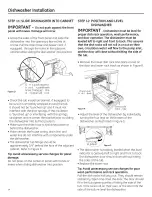 Preview for 10 page of Hotpoint HDA3500NBB - Dishwasher w/ 5 Wash Cycles 6PUSHBTN Installation Instructions Manual