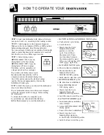 Preview for 4 page of Hotpoint HDA430 Use And Care Manual