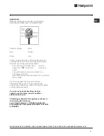 Preview for 3 page of Hotpoint HSZ3022NF Operating Instructions Manual