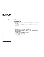 Preview for 2 page of Hotpoint HTR16ABSL Dimensions And Installation Information