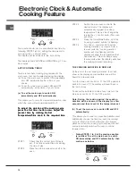 Preview for 10 page of Hotpoint HUE 62 Instructions For Installation And Use Manual