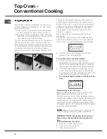 Preview for 16 page of Hotpoint HUE 62 Instructions For Installation And Use Manual