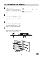 Preview for 5 page of Hotpoint HUZ121 Instructions For Installation And Use Manual