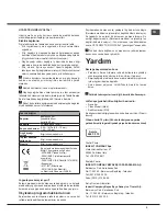 Preview for 5 page of Hotpoint LFB 4M010 Operating Instructions Manual