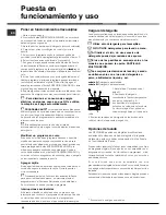 Preview for 54 page of Hotpoint LFFA++ 8H14 Operating Instructions Manual