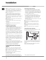 Preview for 16 page of Hotpoint LSF 7237 Operating Instructions Manual