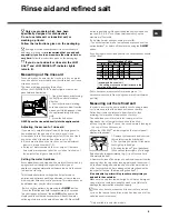 Preview for 9 page of Hotpoint LSF 935 Operating Instructions Manual