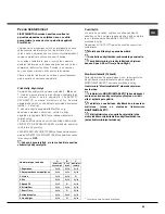 Preview for 55 page of Hotpoint LSF 935 Operating Instructions Manual