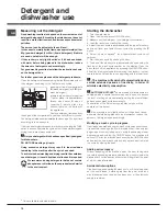 Preview for 10 page of Hotpoint LSTF 9H117 Operating Instructions Manual