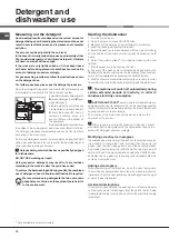 Preview for 10 page of Hotpoint LSTF 9H123 Operating Instructions Manual