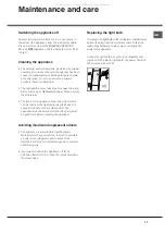 Preview for 13 page of Hotpoint NMTM 191 F (TK)/HA Manual