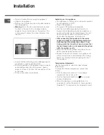 Preview for 4 page of Hotpoint OFNAA305 Instructions For Use Manual