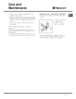 Preview for 9 page of Hotpoint OFNAA305 Instructions For Use Manual