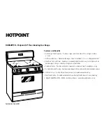 Preview for 2 page of Hotpoint RGB528PEHWW Dimensions And Installation Information