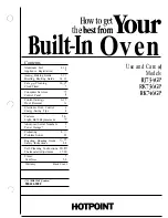 Preview for 1 page of Hotpoint RJ734GP Use And Care Manual