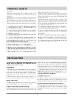 Preview for 3 page of Hotpoint RLA 21 Instructions For Installation And Use Manual