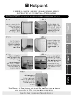 Hotpoint RZA31 Instructions For Installation And Use Manual preview