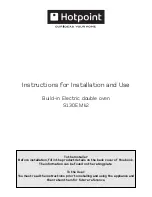 Preview for 1 page of Hotpoint S130E Mk2 Instructions For Installation And Use Manual