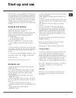 Preview for 7 page of Hotpoint SE87PX Instructions For Installation And Use Manual