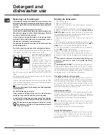 Preview for 10 page of Hotpoint SIAL 11010 Aquarius Operating Instructions Manual