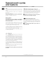 Preview for 12 page of Hotpoint SIAL 11010 Aquarius Operating Instructions Manual