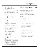 Preview for 9 page of Hotpoint SX 1038L PX S Operating Instructions Manual