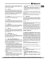 Preview for 9 page of Hotpoint SX 1049L C 0 X Operating Instructions Manual