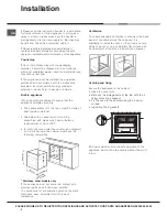 Preview for 2 page of Hotpoint SX 896L PX S Operating Instructions Manual