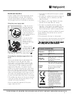 Preview for 3 page of Hotpoint SX 896L PX S Operating Instructions Manual