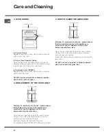 Preview for 22 page of Hotpoint UE89X Instructions For Installation And Use Manual