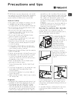 Preview for 11 page of Hotpoint WDL 520P Instructions For Use Manual