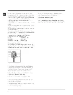 Preview for 4 page of Hotpoint WDL520A Instructions For Use Manual