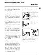 Preview for 11 page of Hotpoint WMUD 963 Instructions For Use Manual