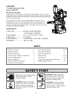 Preview for 2 page of Hougen 0915102 Operator'S Manual