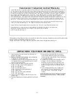 Preview for 5 page of Hougen HMD904 SERIES Operator'S Manual