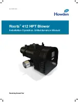 Howden Roots 412 HPT Installation, Operation & Maintenance Manual preview