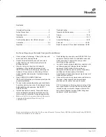 Preview for 2 page of Howden Roots Metric Series Installation, Operation And Maintenance Manual