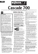 Hozelock Cyprio Cascade 700 Installation And Operating Instructions preview