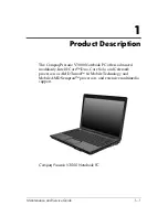 Preview for 8 page of HP Compaq Compaq Presario,Presario V3000T Maintenance And Service Manual