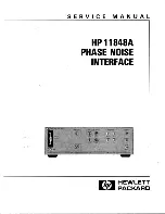 HP 11848A Service Manual preview