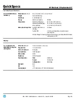 Preview for 29 page of HP 2730p - EliteBook - Core 2 Duo 1.86 GHz Quickspecs