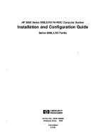 Preview for 1 page of HP 3000 9 8LX RX  Series Installation And Configuration Manual