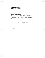 HP 305253-001 - Compaq Evo Thin Client User Manual preview