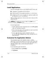 Preview for 36 page of HP 311324-001 -  iPAQ Pocket PC H1910 Reference Manual