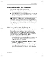 Preview for 21 page of HP 4355 - iPAQ Pocket PC User Manual